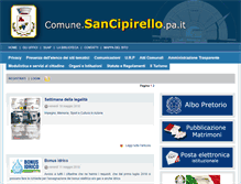 Tablet Screenshot of comune.sancipirello.pa.it